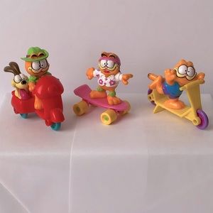 Lot of 6 vintage GARFIELD McDonald’s toys GUC
